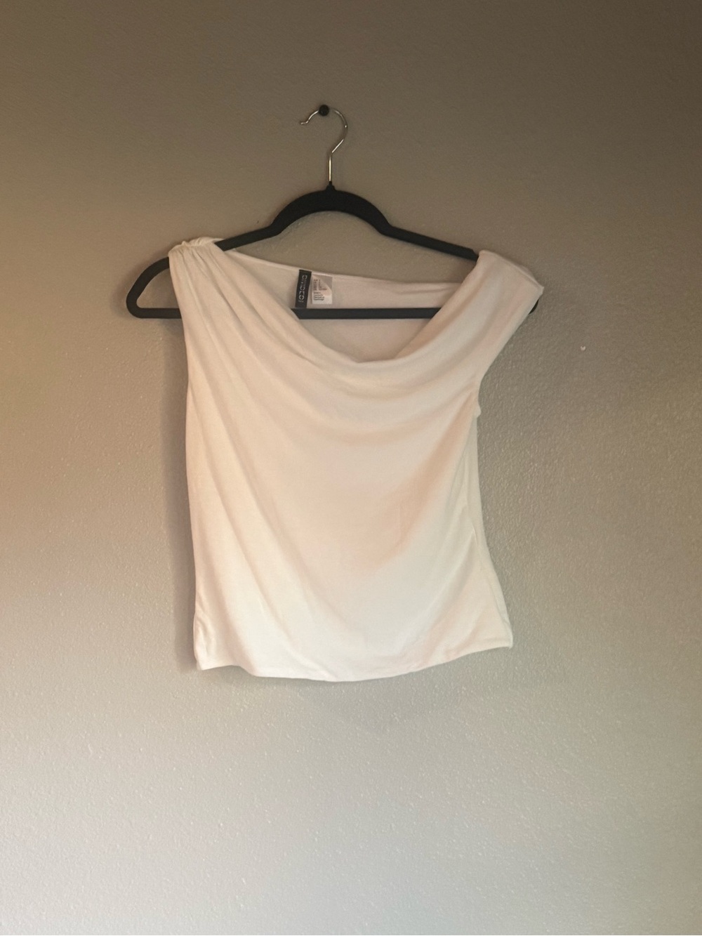 H&M White Drape-Neck Camisole